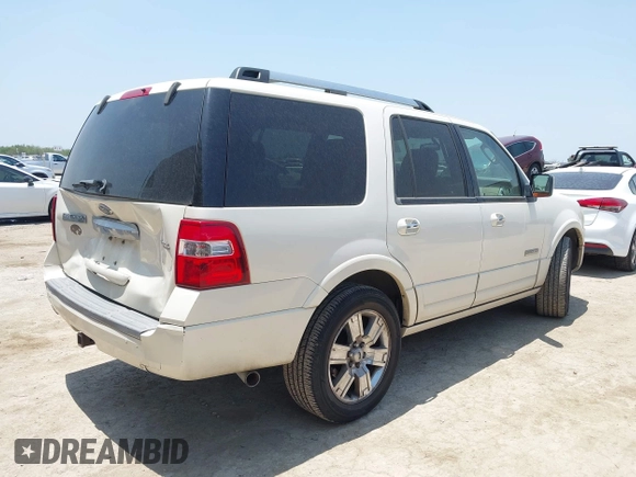 2008 Ford Expedition Limited z VIN 1FMFU19588LA51660, wystawiony jako IAAI lot #42322574 z przebiegiem 267 537 mil mil oraz . Historia ofert i sprzedaży dostępna na DreamBid. Obrazek 4.