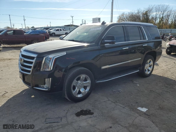 2018 Cadillac Escalade Luxury with VIN 1GYS3BKJXJR348574, listed as a Copart auction lot 81994574 with 143,867 mi miles and Salvage Title. Bid and sale history available at carsss.com. Image 1.