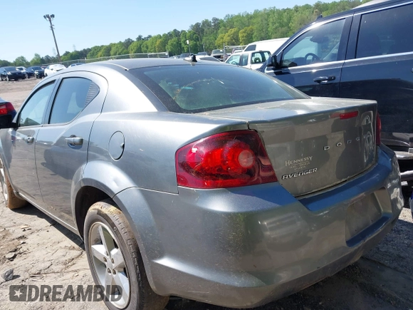 2013 Dodge Avenger SE with VIN 1C3CDZAB1DN658140, listed as a IAAI auction lot 41998306 with 215,548 mi miles. Bid and sale history available at carsss.com. Image 3.