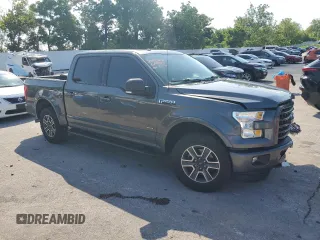 2016 Ford F-150 XLT with VIN 1FTEW1EP4GFC83266, listed as a Copart auction lot 61298815 with 95,040 mi miles and Salvage title. Bid and sale history available at DreamBid. Image 4.
