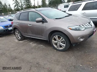 2009 Nissan Murano LE with VIN JN8AZ18W09W154215, listed as a IAAI auction lot 41642612 with 138,921 mi miles. Bid and sale history available at carsss.com. Image 1.