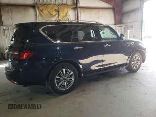 2021 Infiniti QX80 LUXE with VIN JN8AZ2AE9M9270267, listed as a Copart auction lot 49732583 with 44,104 mi miles. Bid and sale history available at carsss.com. Image 3.