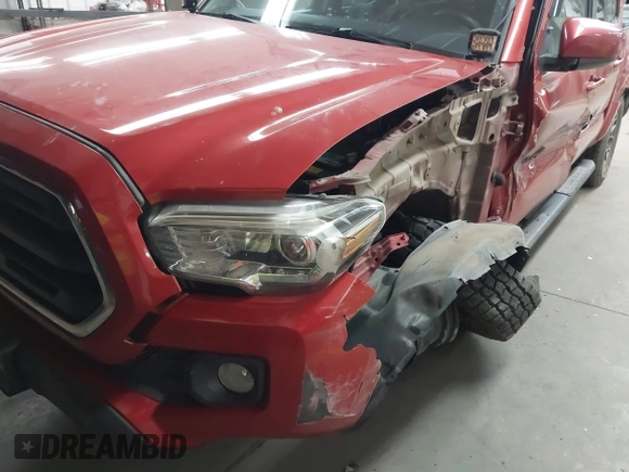 2018 Toyota Tacoma SR with VIN 3TMCZ5AN0JM166978, listed as a IAAI auction lot 41936143 with 129,674 mi miles. Bid and sale history available at carsss.com. Image 6.