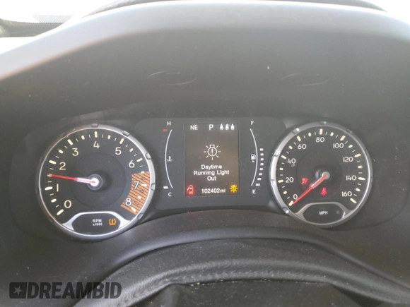 2019 Jeep Renegade Sport with VIN ZACNJBAB0KPJ73672, listed as a Copart auction lot 62553715 with 102,402 mi miles and Salvage title. Bid and sale history available at DreamBid. Image 9.