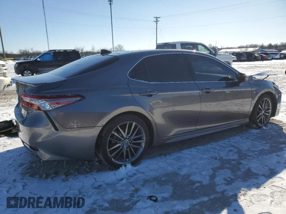 2019 Toyota Camry XSE with VIN 4T1B61HK4KU806613, listed as a Copart auction lot 88394735 with 107,830 mi miles and Salvage Title. Bid and sale history available at carsss.com. Image 3.