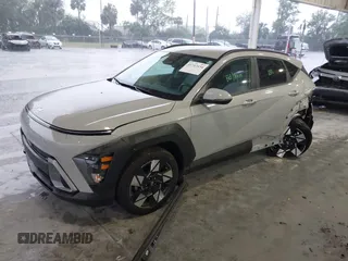 2024 Hyundai Kona SEL with VIN KM8HB3AB1RU118025, listed as a IAAI auction lot 41747434 with 8,954 mi miles. Bid and sale history available at carsss.com. Image 2.