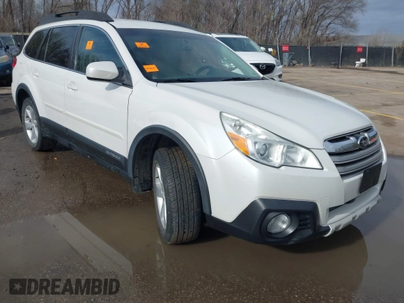 2014 Subaru Outback Premium with VIN 4S4BRCCC4E3325306, listed as a IAAI auction lot 41854473 with 157,393 mi miles and . Bid and sale history available at DreamBid. Image 1.