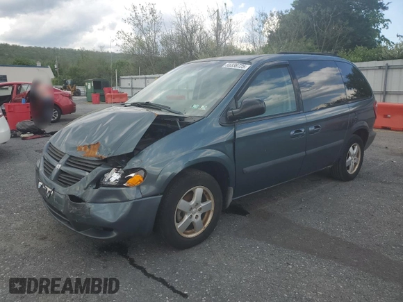 2006 Dodge Caravan SXT with VIN 1D4GP45R86B631958, listed as a Copart auction lot 55338725 with Not provided miles and Salvage title. Bid and sale history available at DreamBid. Image 1.