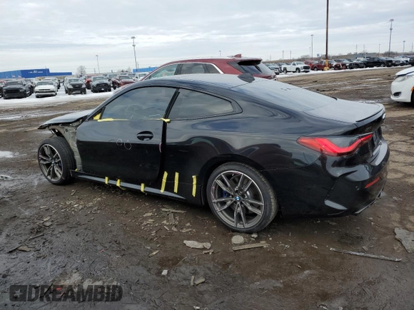 2021 BMW 4 Series M440i xDrive with VIN WBA13AR0XMCF64313, listed as a Copart auction lot 45716165 with 46,214 mi miles and Clean Title. Bid and sale history available at DreamBid. Image 2.