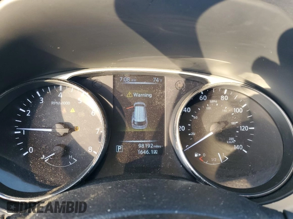 2016 Nissan Rogue SV with VIN KNMAT2MT8GP713774, listed as a Copart auction lot 53908685 with 98,192 mi miles and Salvage Title. Bid and sale history available at DreamBid. Image 9.