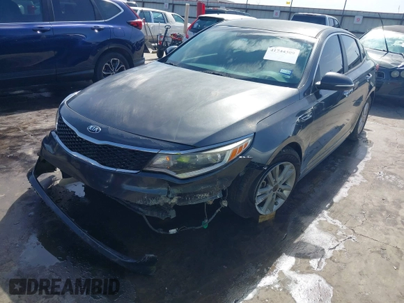2016 Kia Optima LX Turbo with VIN 5XXGT4L12GG030448, listed as a IAAI auction lot 41744309 with 110,375 mi miles. Bid and sale history available at carsss.com. Image 19.