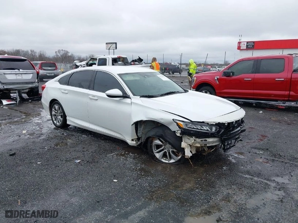 2018 Honda Accord Sedan LX 1.5T with VIN 1HGCV1F10JA002140, listed as a IAAI auction lot 41516327 with 95,954 mi miles. Bid and sale history available at carsss.com. Image 1.