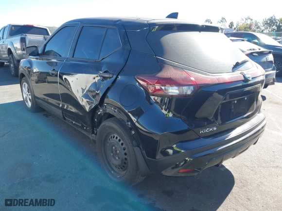 2023 Nissan Kicks S with VIN 3N1CP5BV5PL536098, listed as a IAAI auction lot 41375309 with 29,462 mi miles. Bid and sale history available at carsss.com. Image 3.