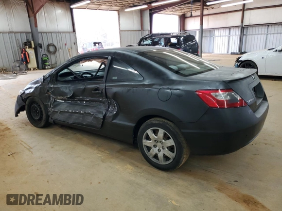 2007 Honda Civic Cpe LX with VIN 2HGFG12627H585698, listed as a Copart auction lot 49209985 with 0 mi miles and Salvage Title. Bid and sale history available at carsss.com. Image 2.