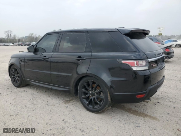 2015 Land Rover Range Rover Sport HSE with VIN SALWR2VF6FA602132, listed as a Copart auction lot 48821065 with 0 mi miles and Salvage Title. Bid and sale history available at carsss.com. Image 2.
