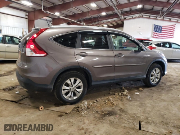 2013 Honda CR-V EX-L with VIN 5J6RM4H70DL067846, listed as a Copart auction lot 52144845 with 112,599 mi miles and Salvage Title. Bid and sale history available at carsss.com. Image 3.