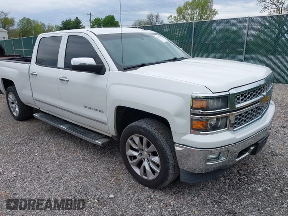 2014 Chevrolet Silverado 1500 LTZ with VIN 3GCUKSEC8EG201285, listed as a IAAI auction lot 41995932 with 128,071 mi miles. Bid and sale history available at carsss.com. Image 1.