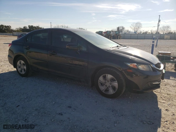 2014 Honda Civic Sedan LX with VIN 19XFB2F56EE085895, listed as a Copart auction lot 44583625 with 95,723 mi miles and Salvage Title. Bid and sale history available at carsss.com. Image 4.