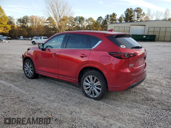 2023 Mazda CX-5 Signature with VIN JM3KFBXY5P0289361, listed as a Copart auction lot 80130214 with 17,464 mi miles and Salvage Title. Bid and sale history available at carsss.com. Image 2.