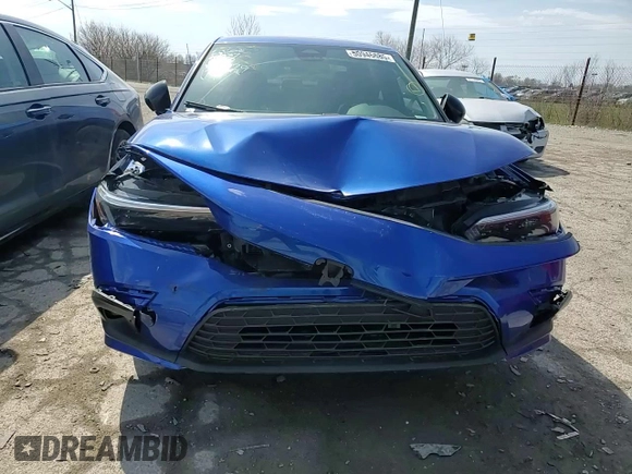 2023 Honda Civic Sport with VIN 2HGFE2F55PH502729, listed as a Copart auction lot 50946685 with Not provided miles and Salvage title. Bid and sale history available at DreamBid. Image 11.