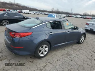 2015 Kia Optima LX with VIN KNAGM4A77F5593841, listed as a Copart auction lot 51691115 with 104,757 mi miles and Clean Title. Bid and sale history available at carsss.com. Image 3.