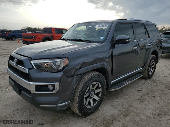 2016 Toyota 4Runner Limited with VIN JTEBU5JR8G5289578, listed as a Copart auction lot 45398005 with 125,483 mi miles and Salvage Title. Bid and sale history available at carsss.com. Image 1.