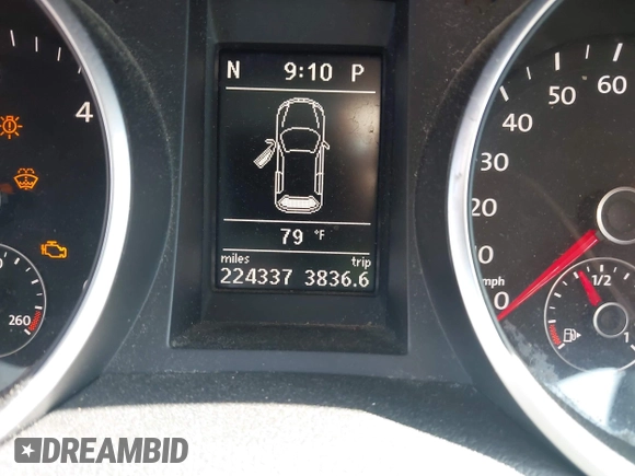 2010 Volkswagen Golf TDI with VIN WVWDM7AJ2AW349374, listed as a IAAI auction lot 42550014 with 224,337 mi miles and . Bid and sale history available at DreamBid. Image 15.