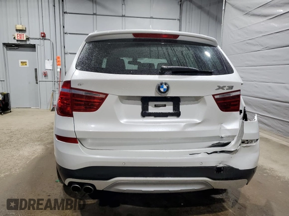 2017 BMW X3 xDrive28i with VIN 5UXWX9C34H0W78776, listed as a Copart auction lot 49159505 with 107,591 mi miles and Salvage Title. Bid and sale history available at DreamBid. Image 6.