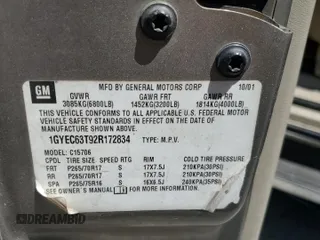 2002 Cadillac Escalade с VIN 1GYEC63T92R172834, выставлен на аукционе Copart как лот 53606245 с пробегом 310 791 миль миль и Списание • Salvage title. История ставок и продаж доступна на DreamBid. Изображение 13.