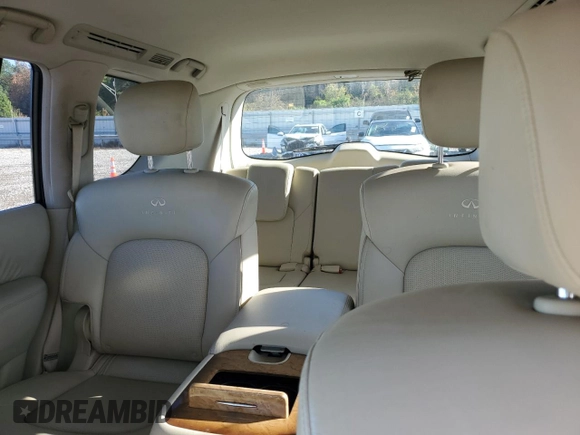 2011 Infiniti QX56 7-passenger with VIN JN8AZ2NEXB9001184, listed as a Copart auction lot 81480694 with 208,947 mi miles and Clean Title. Bid and sale history available at carsss.com. Image 10.