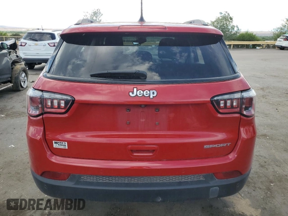 2017 Jeep Compass Sport с VIN 3C4NJCAB6HT659753, выставлен на аукционе Copart как лот 56178755 с пробегом 81 619 миль миль и Списание • Salvage title. История ставок и продаж доступна на DreamBid. Изображение 6.