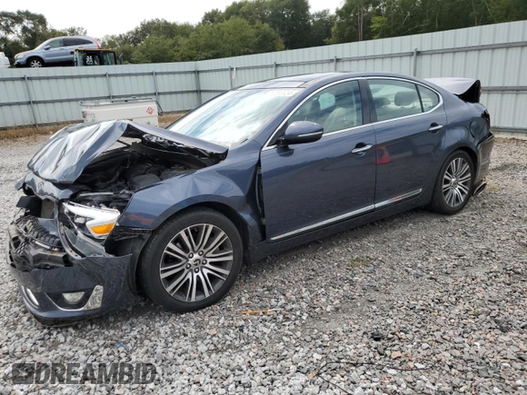 2014 Kia Cadenza Premium with VIN KNALN4D75E5139772, listed as a Copart auction lot 70265124 with 57,907 mi miles and Salvage Title. Bid and sale history available at carsss.com. Image 1.