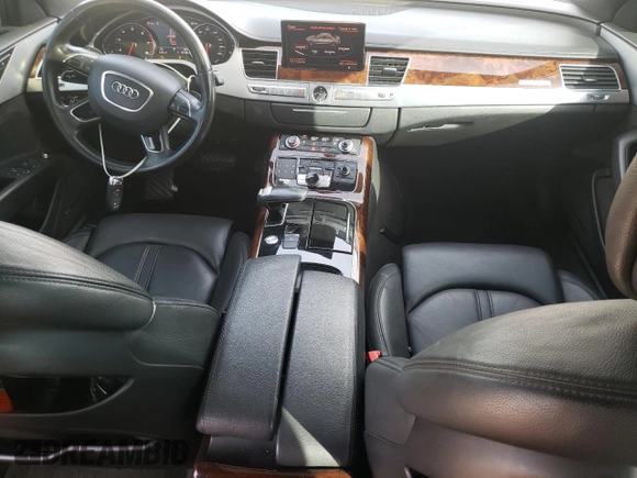 2013 Audi A8 3.0L with VIN WAUAGAFDXDN032766, listed as a Copart auction lot 84275944 with 127,388 mi miles and Salvage title. Bid and sale history available at DreamBid. Image 8.