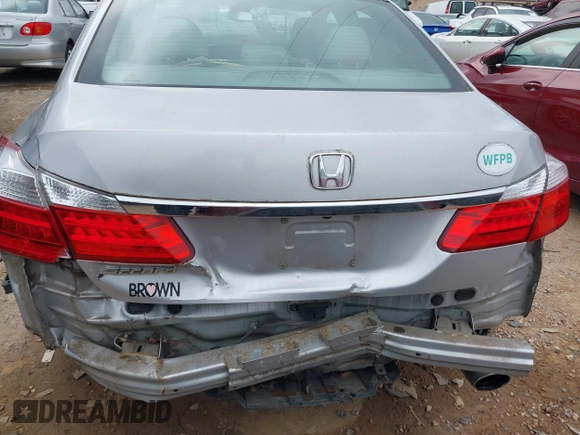 2013 Honda Accord Sdn EX-L with VIN 1HGCR2F8XDA031768, listed as a IAAI auction lot 41541297 with 134,332 mi miles. Bid and sale history available at carsss.com. Image 6.