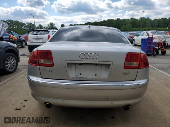2006 Audi A8 4.2L z VIN WAUML44E26N004694, wystawiony jako Copart lot #57714175 z przebiegiem Nie podano mil oraz Tytuł czysty. Historia ofert i sprzedaży dostępna na DreamBid. Obrazek 6.