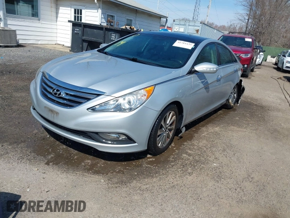 2014 Hyundai Sonata SE with VIN 5NPEC4AC2EH854480, listed as a IAAI auction lot 41784435 with 119,576 mi miles and . Bid and sale history available at DreamBid. Image 17.