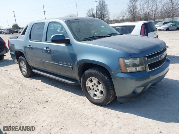 2009 Chevrolet Avalanche LT w/2LT with VIN 3GNEC22029G165697, listed as a IAAI auction lot 41797139 with 204,277 mi miles. Bid and sale history available at carsss.com. Image 1.