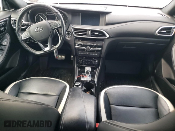 2017 Infiniti QX30 Sport with VIN SJKCH5CP3HA017180, listed as a Copart auction lot 53059114 with 99,433 mi miles. Bid and sale history available at carsss.com. Image 8.
