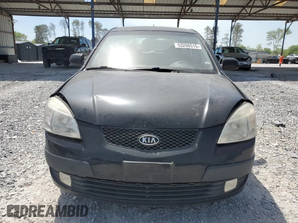 2008 Kia Rio LX with VIN KNADE163886415356, listed as a Copart auction lot 53208515 with 137,000 mi miles and Clean Title. Bid and sale history available at carsss.com. Image 5.