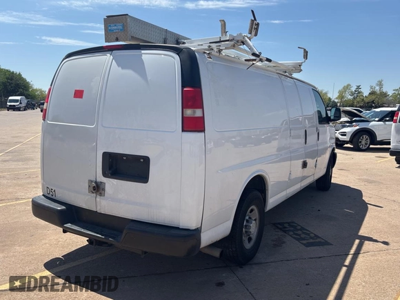 2014 Chevrolet Express Cargo Van with VIN 1GCZGUCG6E1149534, listed as a Copart auction lot 53506165 with Not Provided miles and Clean Title. Bid and sale history available at carsss.com. Image 4.