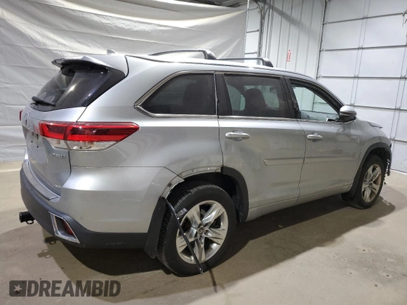 2019 Toyota Highlander Hybrid Limited with VIN 5TDDGRFH2KS059386, listed as a Copart auction lot 60531725 with 97,205 mi miles and Salvage title. Bid and sale history available at DreamBid. Image 3.