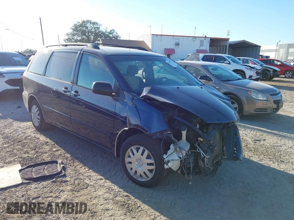 2007 Toyota Sienna CE with VIN 5TDZK23C97S030205, listed as a IAAI auction lot 41559679 with Not Provided miles and . Bid and sale history available at DreamBid. Image 1.