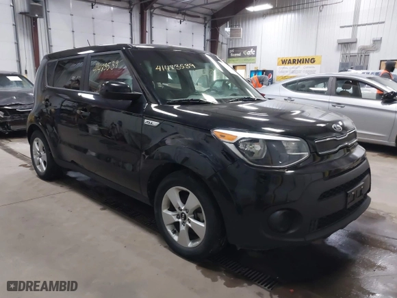 2017 Kia Soul with VIN KNDJN2A2XH7411717, listed as a IAAI auction lot 41483539 with 40,477 mi miles. Bid and sale history available at carsss.com. Image 1.