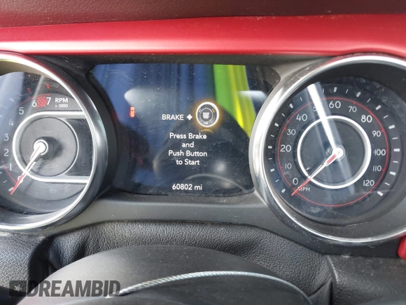 2019 Jeep Wrangler Unlimited Rubicon with VIN 1C4HJXFN9KW507281, listed as a IAAI auction lot 42695939 with 60,802 mi miles and . Bid and sale history available at DreamBid. Image 7.