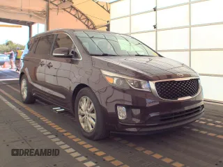 2016 Kia Sedona SX with VIN KNDMC5C1XG6140641, listed as a Copart auction lot 54801215 with 185,471 mi miles and Clean Title. Bid and sale history available at carsss.com. Image 1.