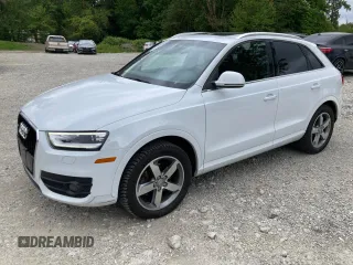 2015 Audi Q3 Premium Plus with VIN WA1EFCFS2FR006797, listed as a Copart auction lot 55071595 with 79,358 mi miles and Salvage title. Bid and sale history available at DreamBid. Image 1.