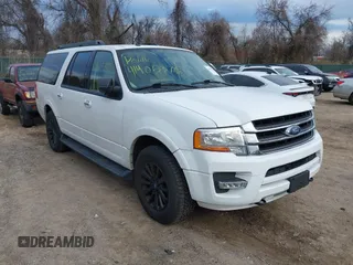 2017 Ford Expedition EL XLT with VIN 1FMJK1JT0HEA59508, listed as a IAAI auction lot 41905375 with 185,051 mi miles. Bid and sale history available at carsss.com. Image 1.