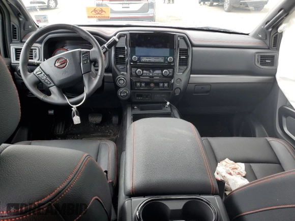 2024 Nissan Titan Pro-4X z VIN 1N6AA1ED3RN116454, wystawiony jako Copart lot #43611905 z przebiegiem 8 563 mil mil oraz Szkoda całkowita • Salvage title. Historia ofert i sprzedaży dostępna na DreamBid. Obrazek 8.