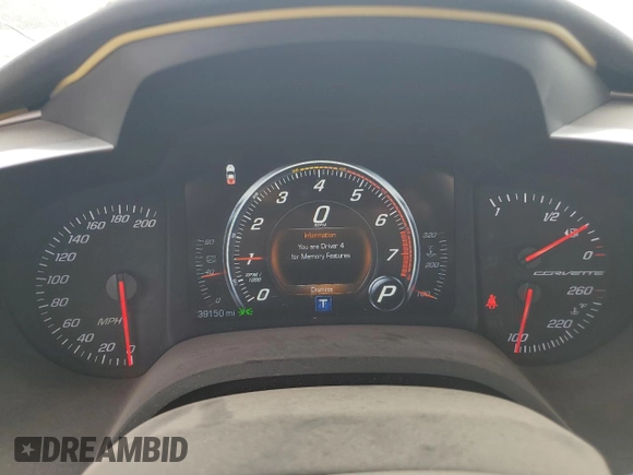 2016 Chevrolet Corvette 2LT with VIN 1G1YD2D7XG5123465, listed as a Copart auction lot 75078914 with 39,150 mi miles and Clean Title. Bid and sale history available at carsss.com. Image 9.