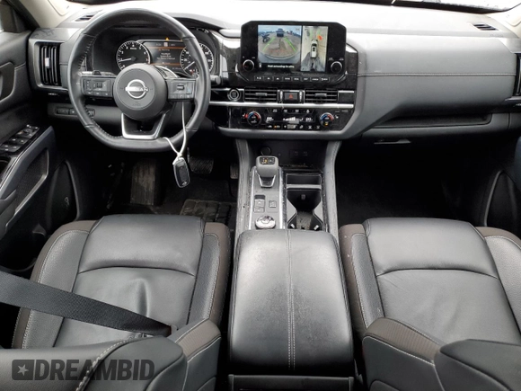 2023 Nissan Pathfinder SL with VIN 5N1DR3CD5PC264746, listed as a Copart auction lot 47818735 with 31,627 mi miles and Salvage title. Bid and sale history available at DreamBid. Image 8.